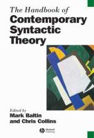 The handbook of contemporary syntactic theory /