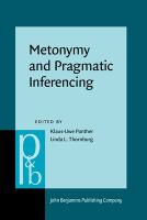 Metonymy and pragmatic inferencing /
