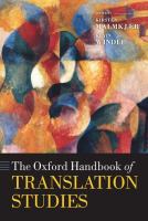 The Oxford handbook of translation studies /