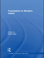 Translation in modern Japan /