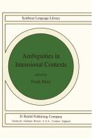Ambiguities in intensional contexts /