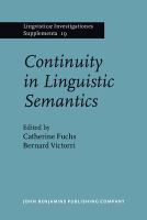Continuity in linguistic semantics /