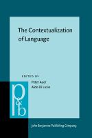 The Contextualization of language /