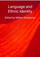 Language and ethnic identity /