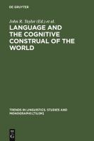 Language and the cognitive construal of the world /