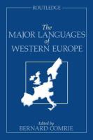 The Major languages of Western Europe /