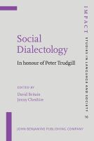 Social dialectology : in honour of Peter Trudgill /