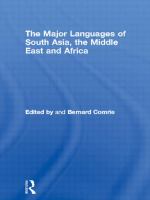 The Major languages of South Asia, the Middle East, and Africa /