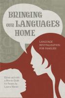 Bringing our languages home : language revitalization for families /
