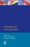 Language and communication /