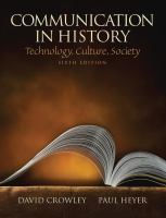 Communication in history : technology, culture, society /