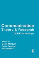 Communication theory & research : an ECJ anthology /
