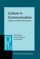 Culture in communication : analyses of intercultural situations /