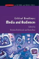 Critical readings : media and audiences /