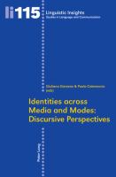 Identities across media and modes : discursive perspectives /