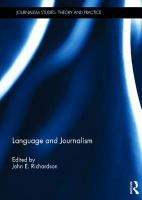 Language and journalism /