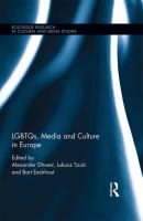 LGBTQs, media and culture in Europe /