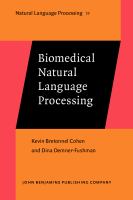 Biomedical natural language processing