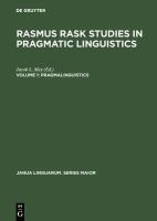 Pragmalinguistics : theory and practice /
