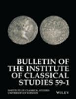 Bulletin of the Institute of Classical Studies.