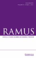 Ramus, critical studies in Greek and Roman literature.