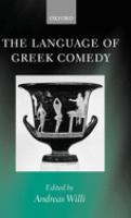 The language of Greek comedy /