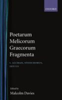 Poetarum melicorum Graecorum fragmenta /