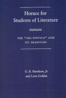 Horace for students of literature : the "Ars poetica" and its tradition /