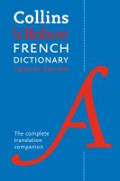 Collins Le Robert French dictionary.