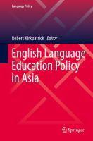 English language education policy in Asia /