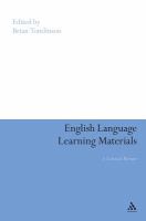 English language learning materials a critical review /