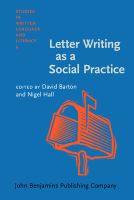 Letter writing as a social practice /