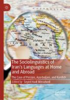 The sociolinguistics of Iran's languages at home and abroad : the case of Persian, Azerbaijani, and Kurdish /