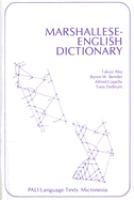 Marshallese-English dictionary /
