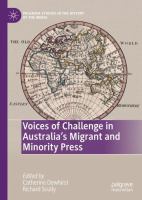 Voices of challenge in Australia's migrant and minority press /