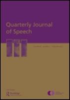The quarterly journal of speech.