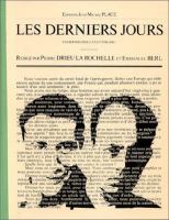 Les Derniers jours : cahier politique et litteraire /