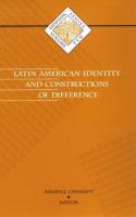 Latin American identity and constructions of difference /