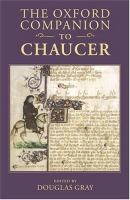 The Oxford companion to Chaucer /