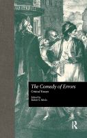 The comedy of errors : critical essays /