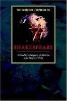 The Cambridge companion to Shakespeare /