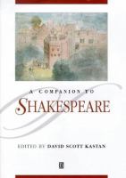 A companion to Shakespeare /