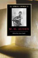 The Cambridge companion to W. H. Auden /