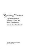 Revising women : eighteenth-century "women's fiction" and social engagement /
