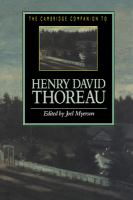 The Cambridge companion to Henry David Thoreau /
