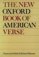 The New Oxford book of American verse /
