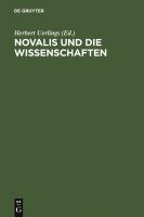 Novalis und die Wissenschaften / herausgegeben von Herbert Uerlings.