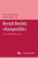 Bertolt Brechts Hauspostille : Text u. kollektives Lesen /