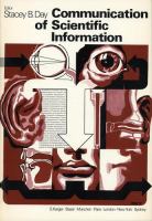 Communication of scientific information /