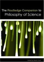 The Routledge companion to philosophy of science /